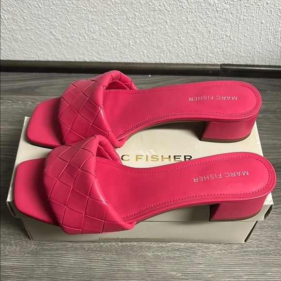 Marc Fisher Women's Casper Lattice Weave Dress Sandals - Picture 3 of 6